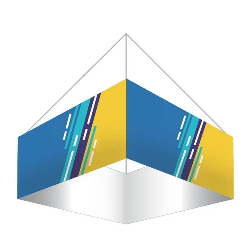 正方形の天井吊り下げバナー